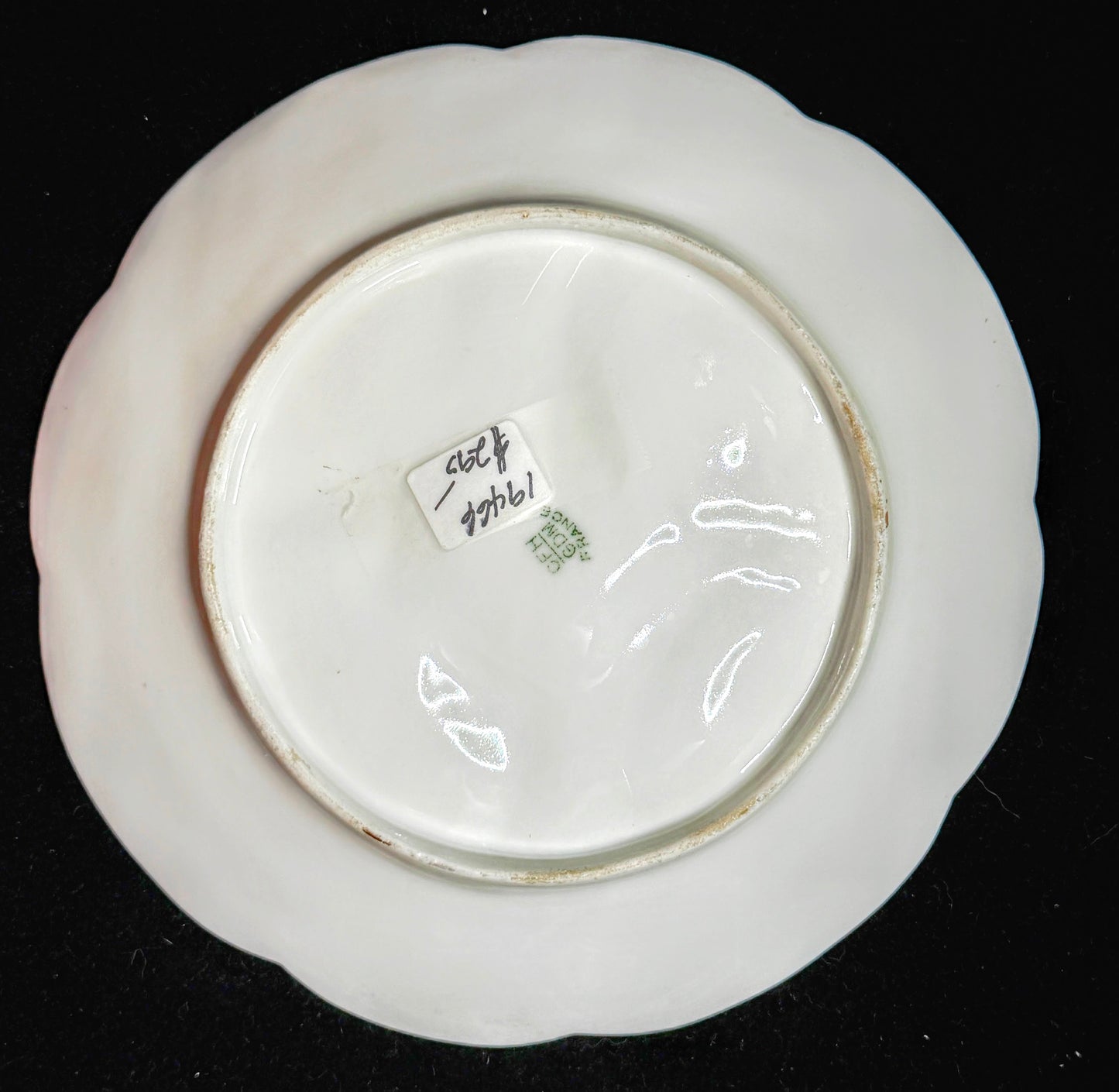 Antique Rosenthal Selb Bavaria Oyster Plate Floral Relief 7.5” A944