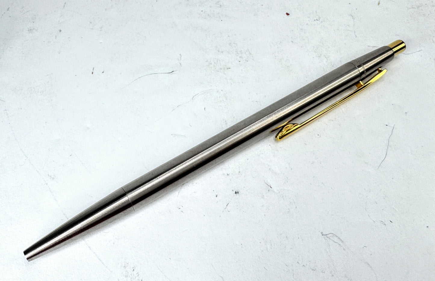 Vintage Montblanc Noblesse Slimline ballpoint pen box retractable engraved SS391