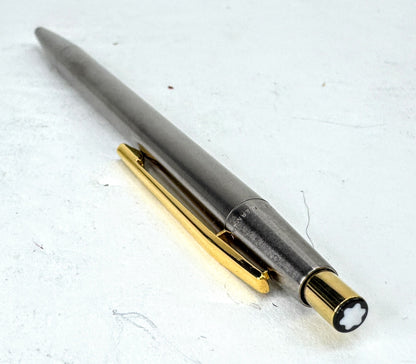 Vintage Montblanc Noblesse Slimline ballpoint pen box retractable engraved SS391