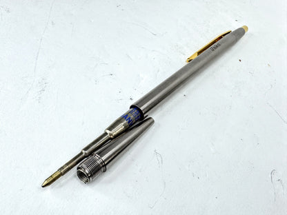 Vintage Montblanc Noblesse Slimline ballpoint pen box retractable engraved SS391
