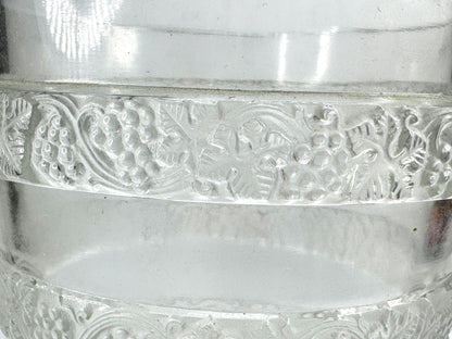 Vintage Lalique Ricquewihr Frosted Crystal Grapes Vase A985