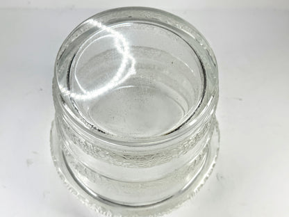 Vintage Lalique Ricquewihr Frosted Crystal Grapes Vase A985