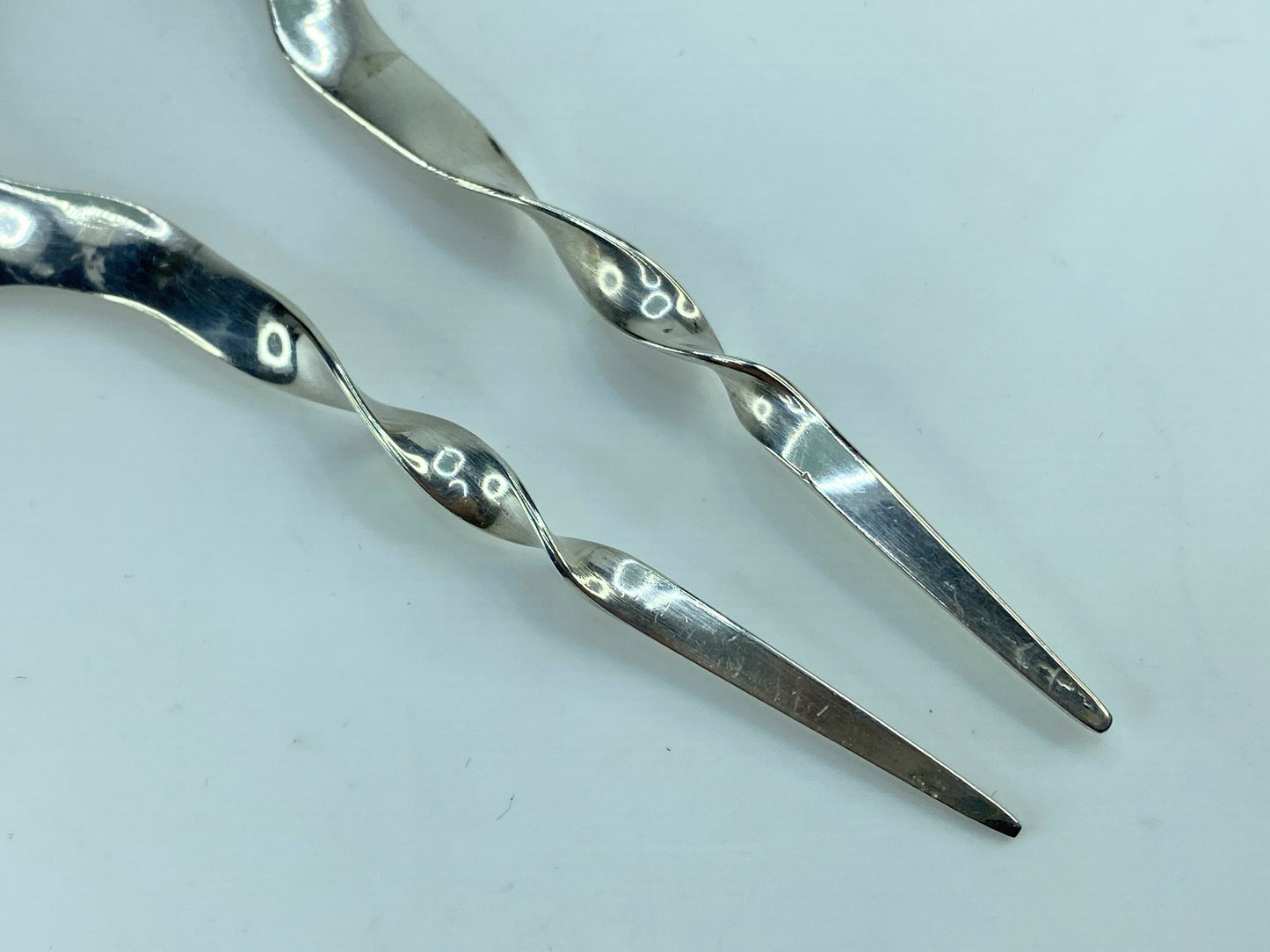 Old Pawn Navajo Sterling Silver Hair Comb, Stick Hair Pin 20.8g 4.5" x 7" SS83
