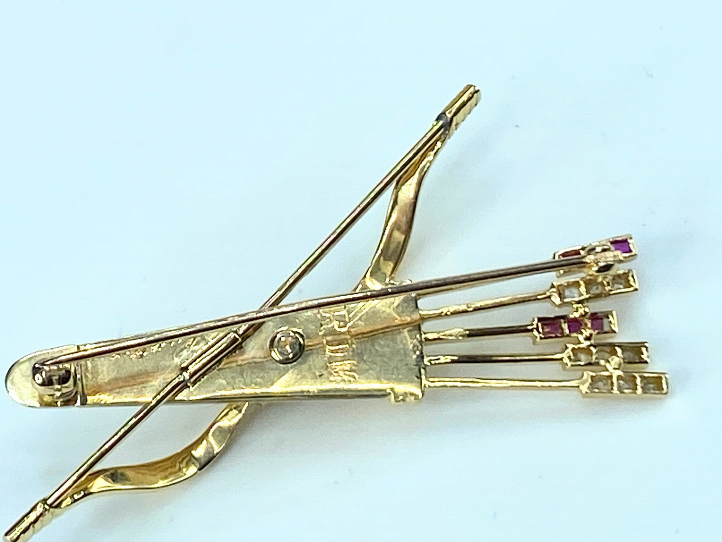 Cartier 18K Gold "Quiver and Arrows" Brooch 8.2g JR9236