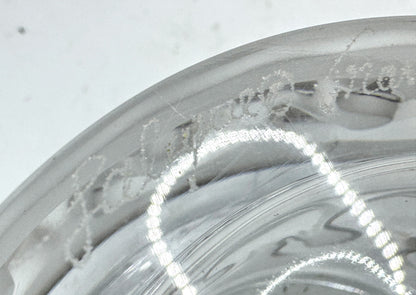 Vintage Lalique France Frosted Crystal Swan Dresser Trinket Box A987