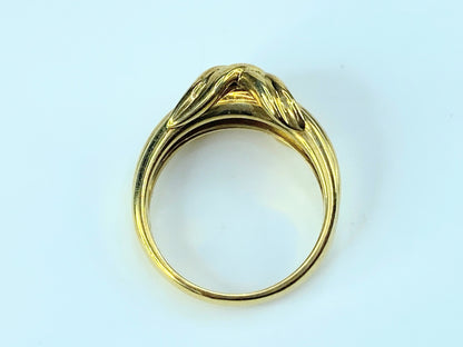 Tiffany & Co. 18 Karat Gold 'X' Ring 6.8g s6 JR9237