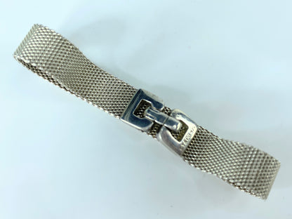 Tiffany & Co. "Somerset" Sterling Mesh Buckle Bracelet 6.5" JR10