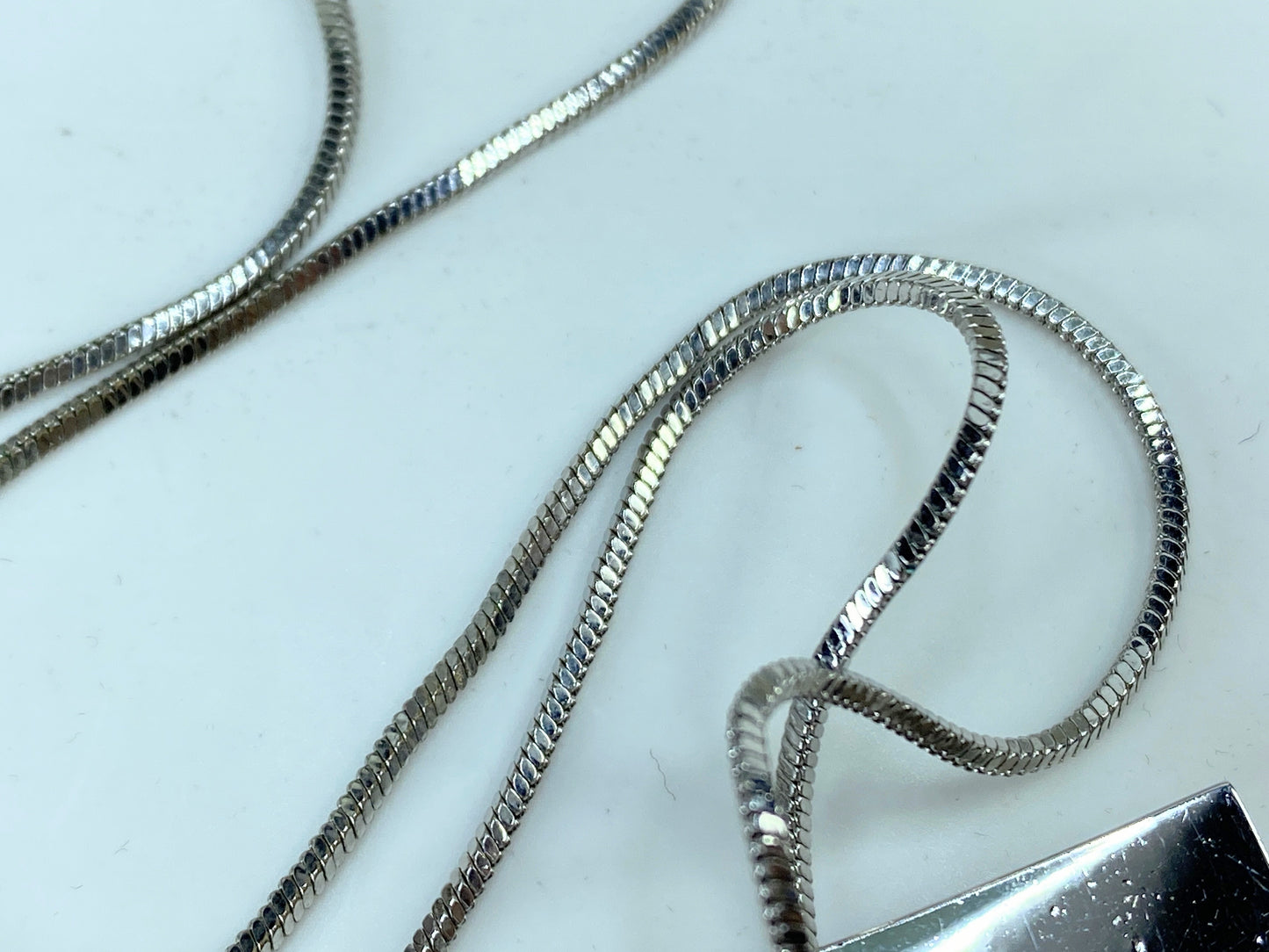 Vintage new Christian Dior Oblique Trotter Pendant Necklace with box GS679