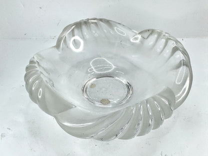 Vintage Rare Lalique France Crystal Aruba Cendrier Ashtray Bowl Mint A990