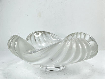 Vintage Rare Lalique France Crystal Aruba Cendrier Ashtray Bowl Mint A990