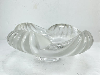 Vintage Rare Lalique France Crystal Aruba Cendrier Ashtray Bowl Mint A990