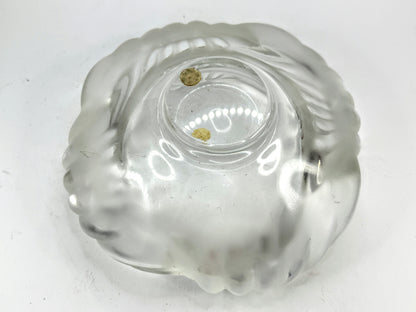 Vintage Rare Lalique France Crystal Aruba Cendrier Ashtray Bowl Mint A990