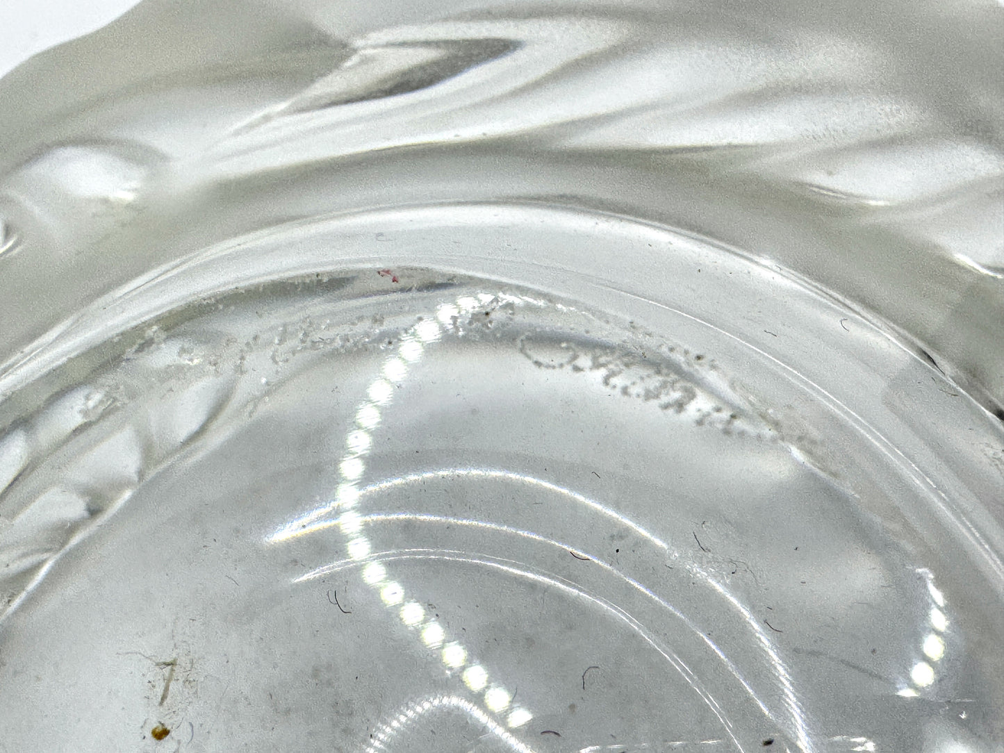 Vintage Rare Lalique France Crystal Aruba Cendrier Ashtray Bowl Mint A990