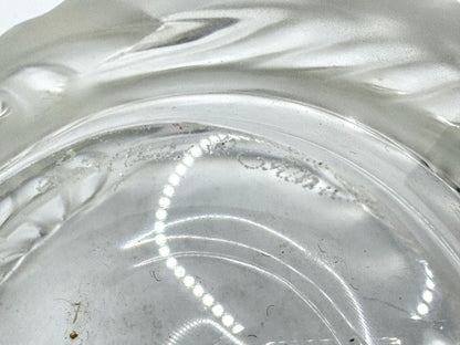 Vintage Rare Lalique France Crystal Aruba Cendrier Ashtray Bowl Mint A990