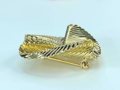 Tiffany & Co. 14K George Schuler Ribbon Brooch JR9245