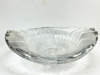 Vintage Lalique France Frosted Crystal Nancy Cendrier Ashtray Bowl A992