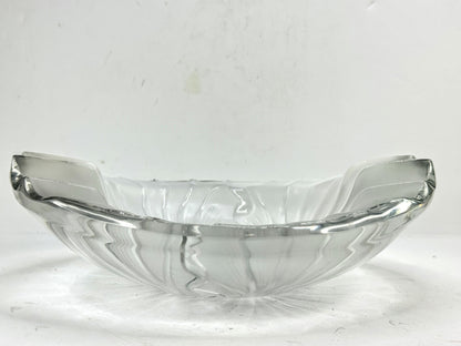 Vintage Lalique France Frosted Crystal Nancy Cendrier Ashtray Bowl A992