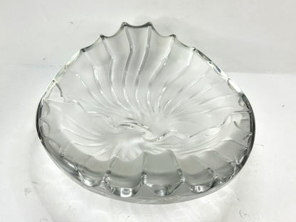 Vintage Lalique France Frosted Crystal Nancy Cendrier Ashtray Bowl A992