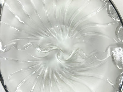 Vintage Lalique France Frosted Crystal Nancy Cendrier Ashtray Bowl A992