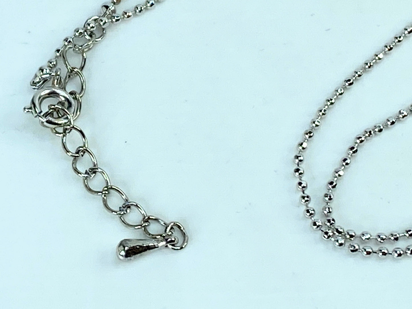 Vintage Gucci Sterling Logo Bar Venetian Chain Pendant Necklace with pouch GS684