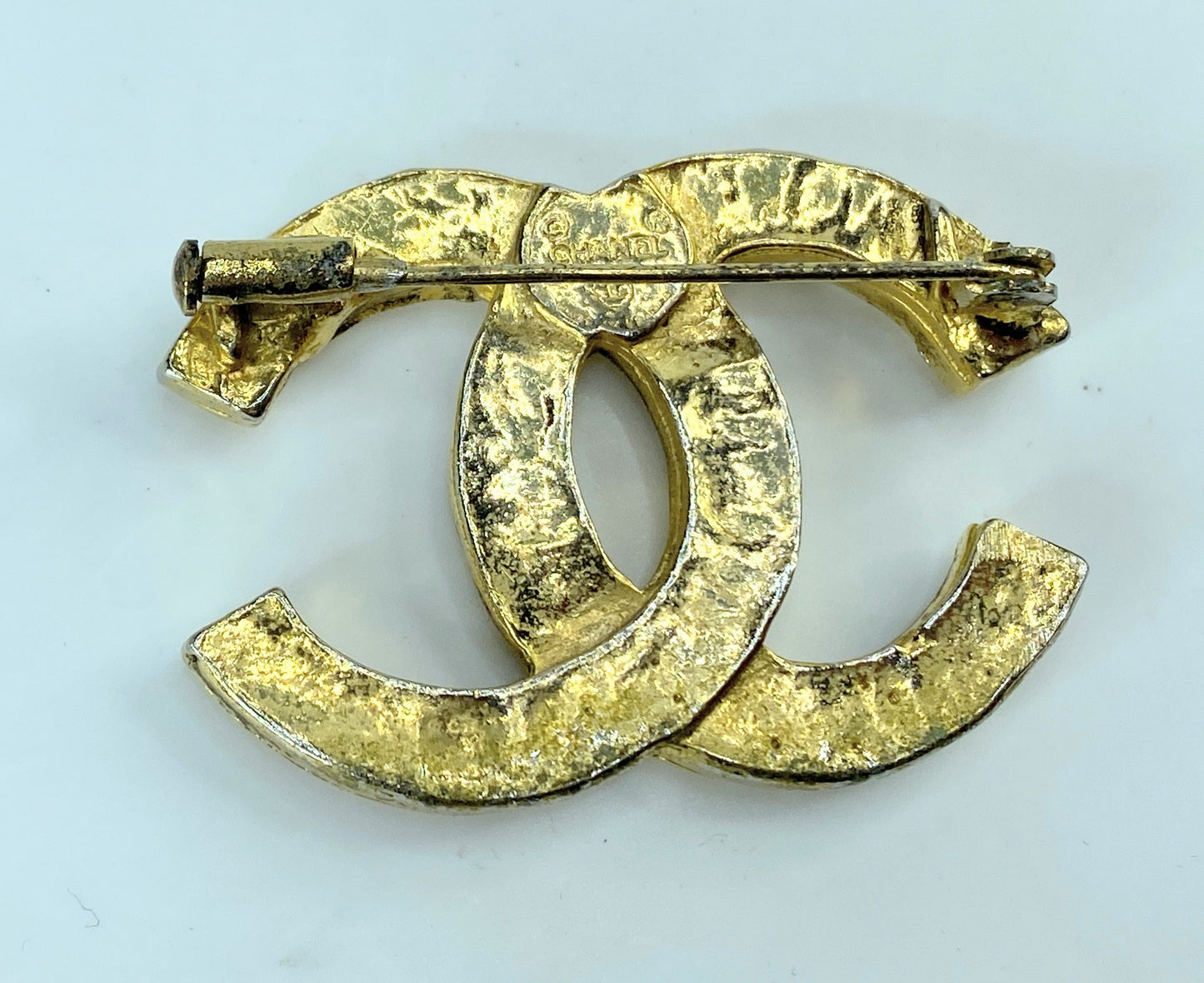 Chanel Icon Series Coco Mark Rhinestone Brooch, vintage, with box GS685