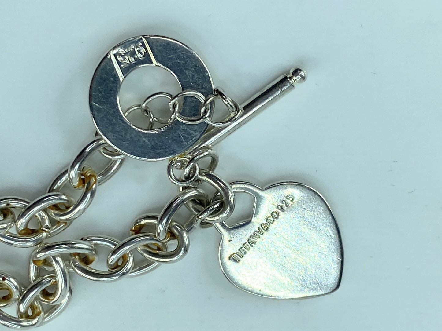Tiffany & Co. Return to Tiffany Heart Tag Toggle Bracelet 925 Sterling JR676