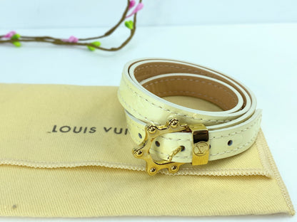 Vintage Louis Vuitton Monogram Vernis Triple Tour wrap bracelet Perle GS689