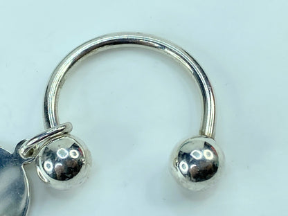 Tiffany and Co. Sterling Silver Key Ring Round tag in Sterling Silver JR677