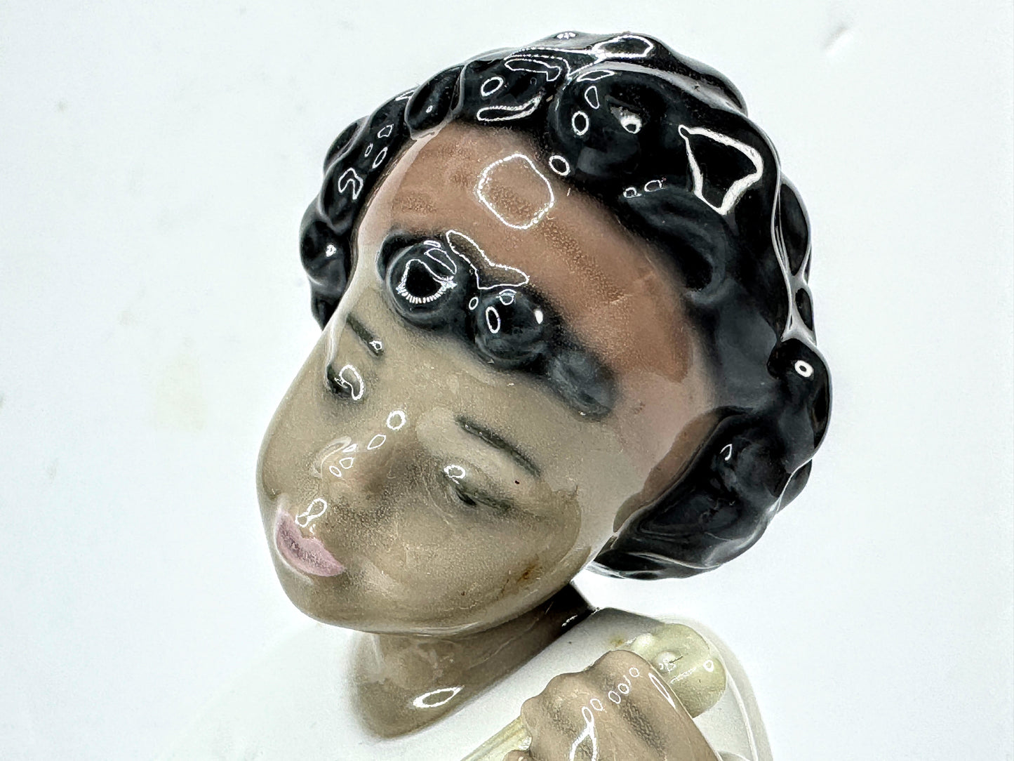 Vintage Lladro An Angel's Tune 06490 Black Legacy Angel Figure Spain A1005