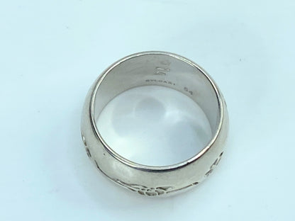 Vintage Sterling BVLGARI Save the Children Silver Ring, Size 54 in bag GS691