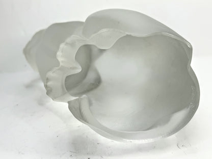 Vintage Lalique Frosted Crystal "Chat Assis" Sitting Cat Figurine 8 1/4" A994