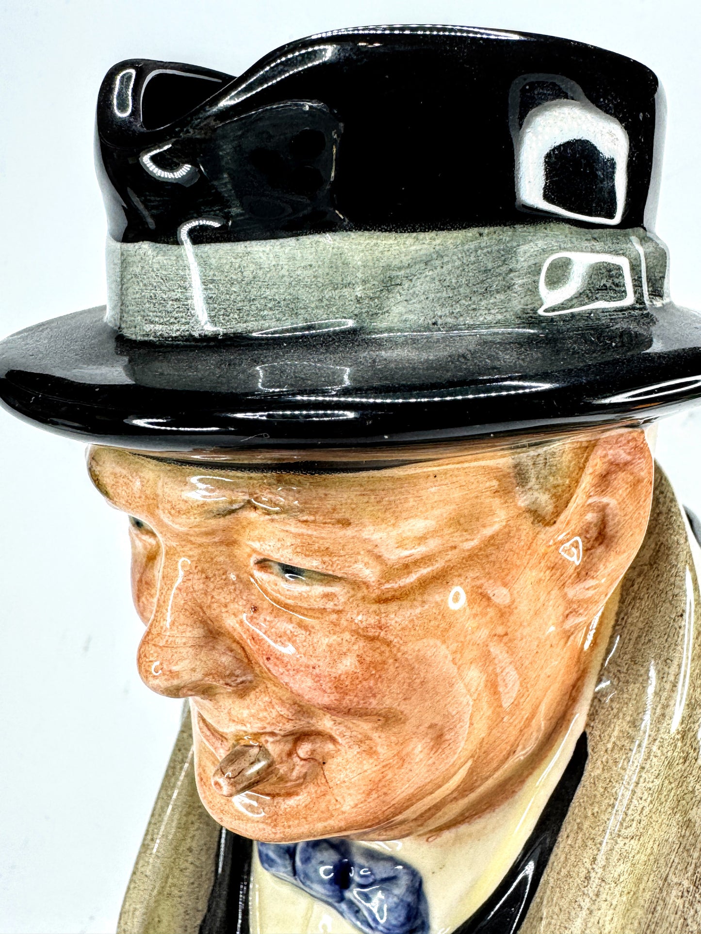 Vintage Royal Doulton Winston Churchill 9" Large Ceramic Toby Jug A1006