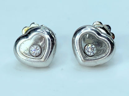 Chopard Happy Diamond Icons heart stud earrings 5.3gm JR0018