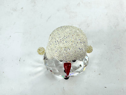 Vintage Swarovski Crystal Toboggan Snow Hat Christmas Snowman Figurine S292