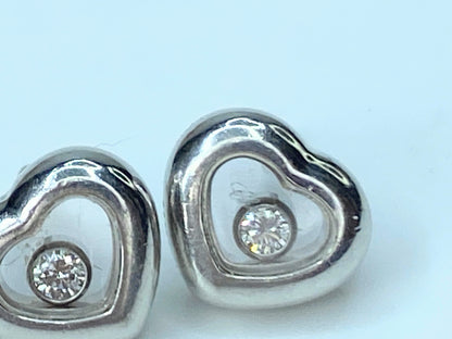 Chopard Happy Diamond Icons heart stud earrings 5.3gm JR0018