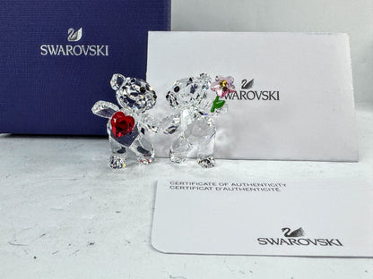 Swarovski Crystal Kris Bears Happy Together Figurine Set new in box S293