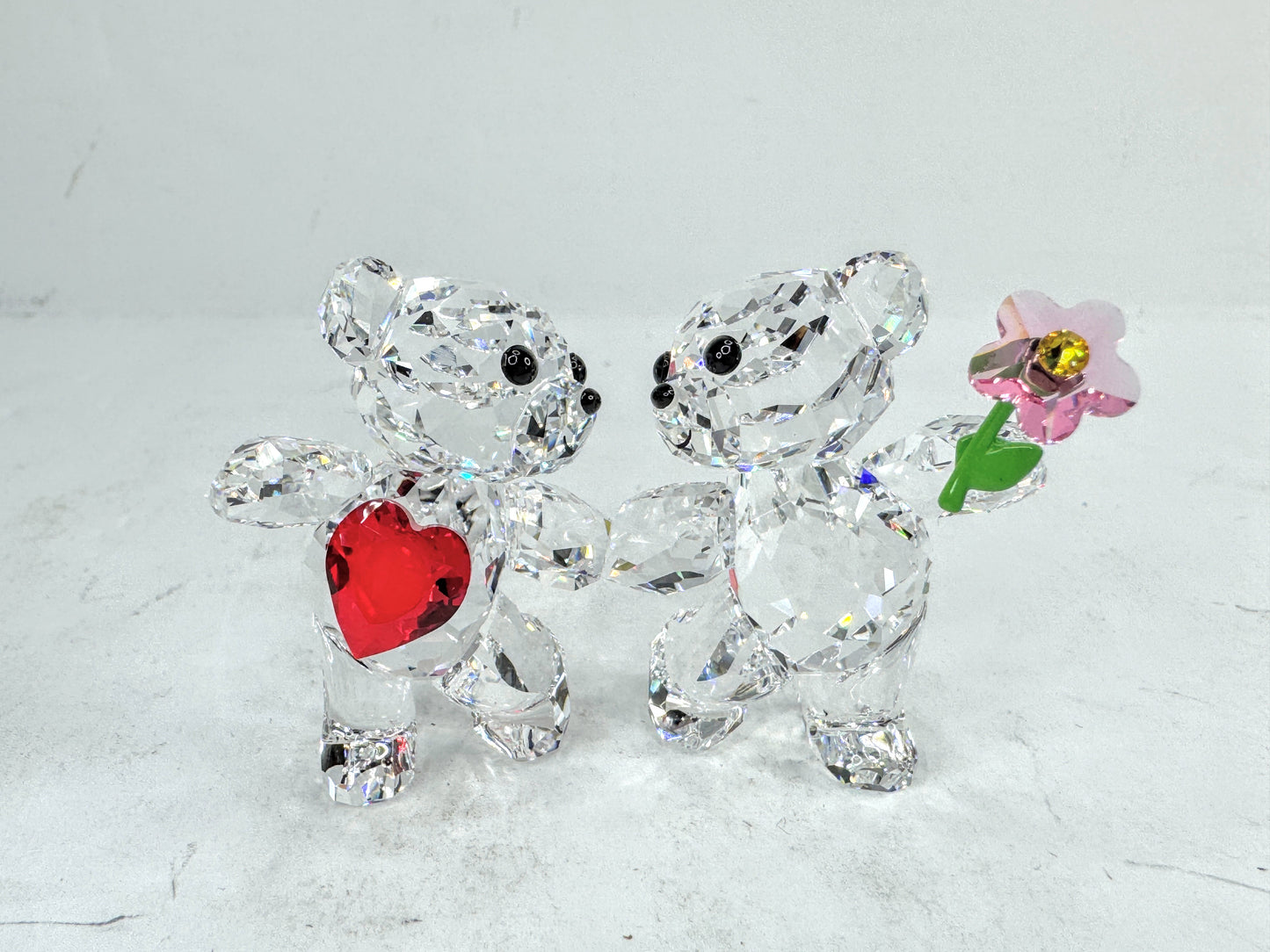 Swarovski Crystal Kris Bears Happy Together Figurine Set new in box S293