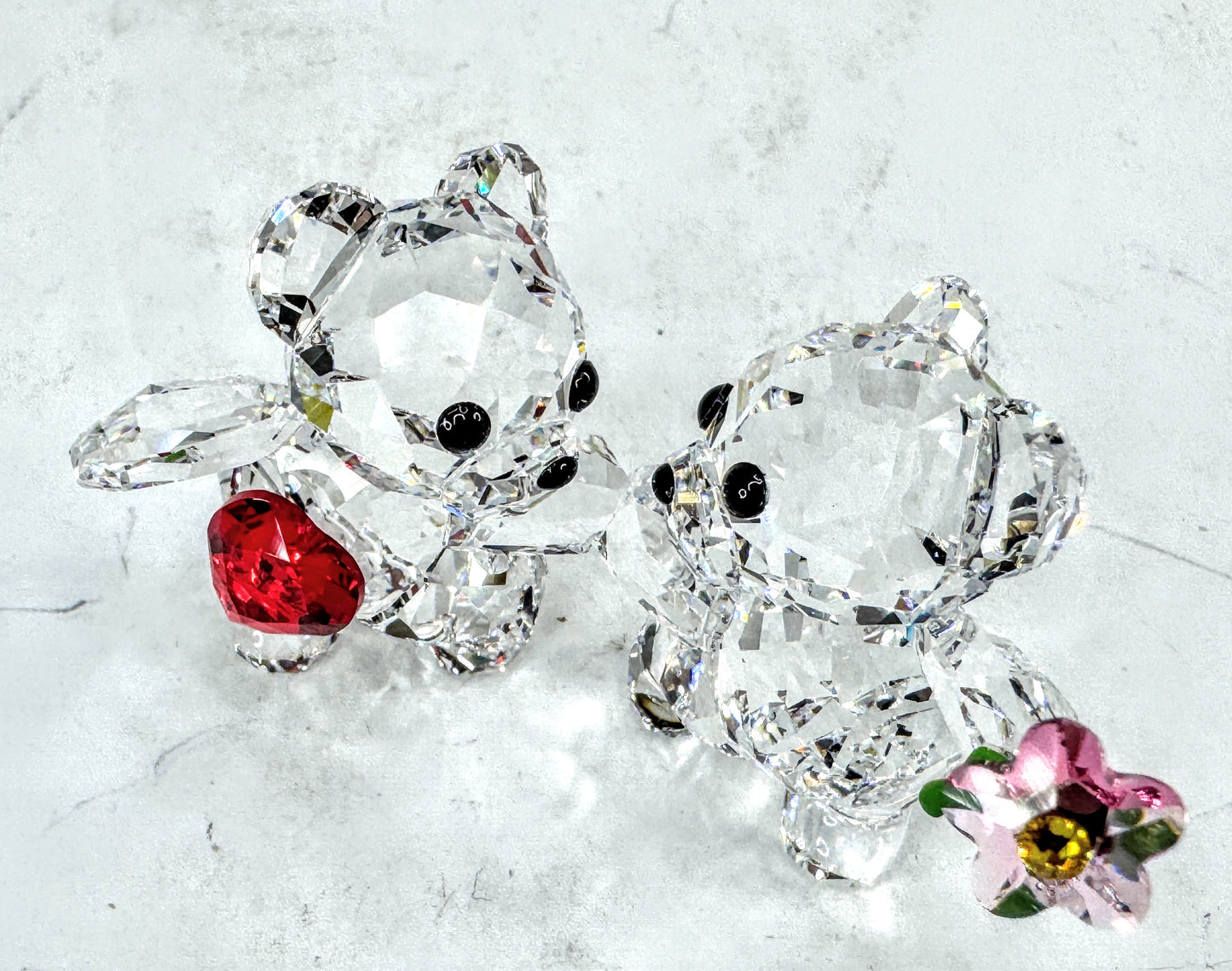 Swarovski Crystal Kris Bears Happy Together Figurine Set new in box S293