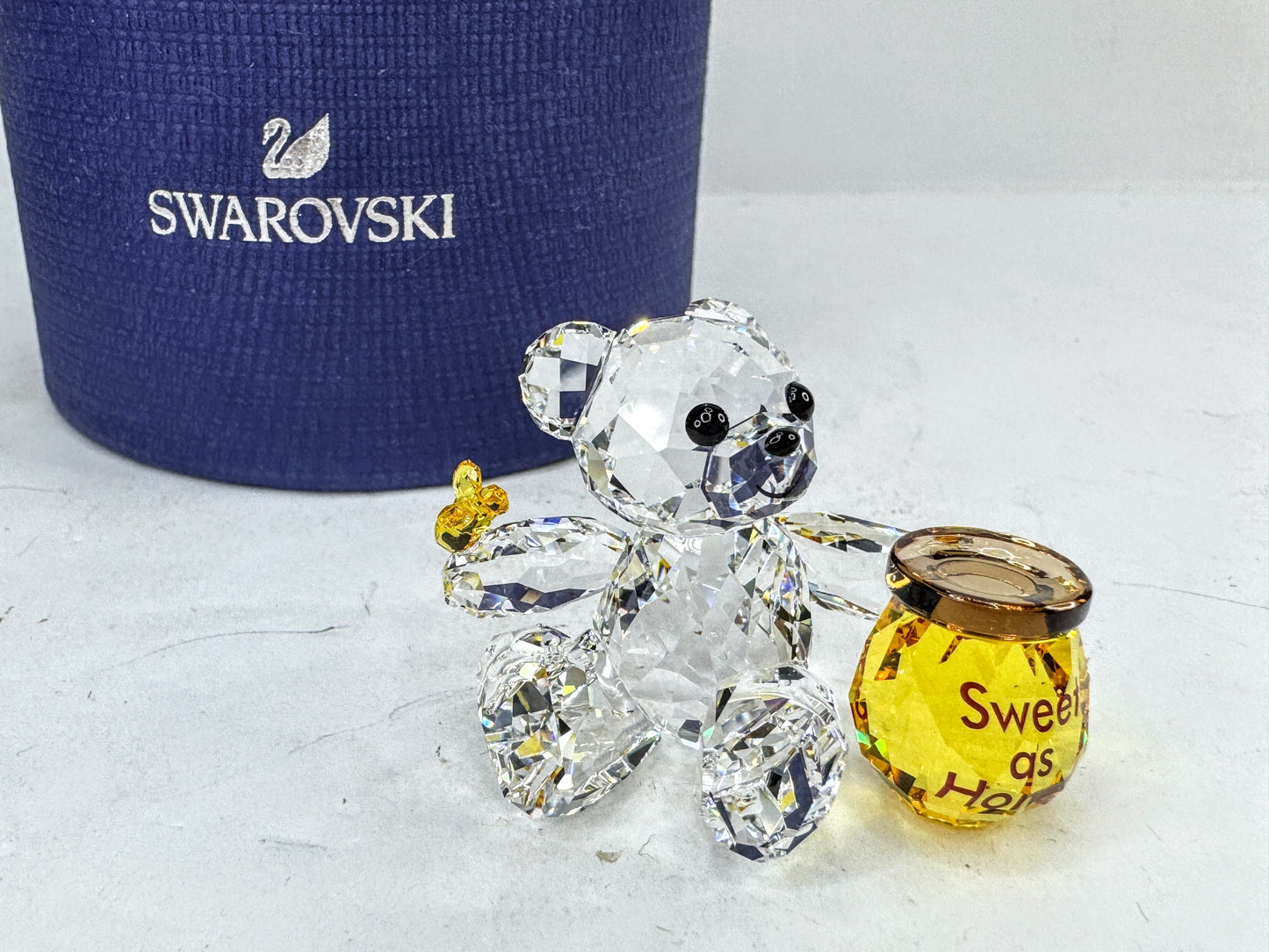 Swarovski Kris Bear Sweet as Honey Crystal Figurine With Box S294