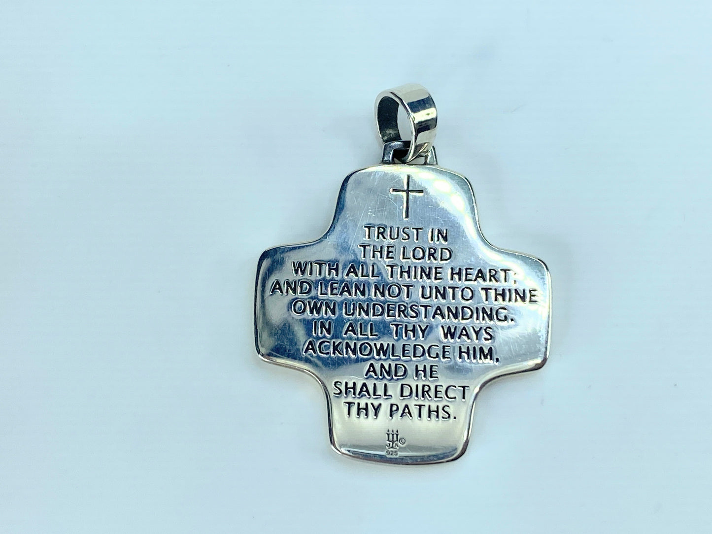 James Avery Reversible Bible Verse Cross Pendant "Trust in the LORD" JR9307