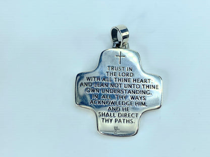 James Avery Reversible Bible Verse Cross Pendant "Trust in the LORD" JR9307