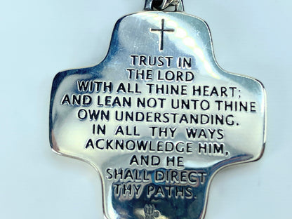 James Avery Reversible Bible Verse Cross Pendant "Trust in the LORD" JR9307