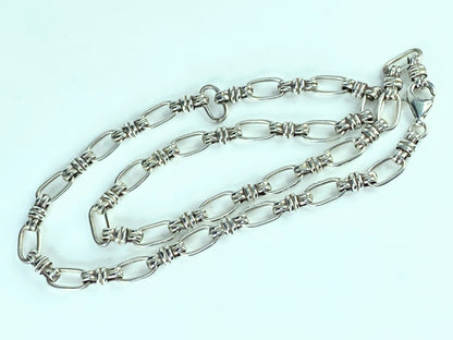 Jay King 6.21mm Sterling Silver 925 Chain Tie link necklace 17.0" 23.3g JR9869