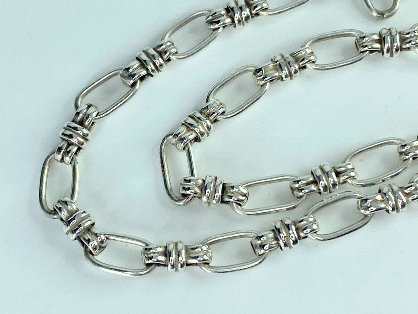 Jay King 6.21mm Sterling Silver 925 Chain Tie link necklace 17.0" 23.3g JR9869