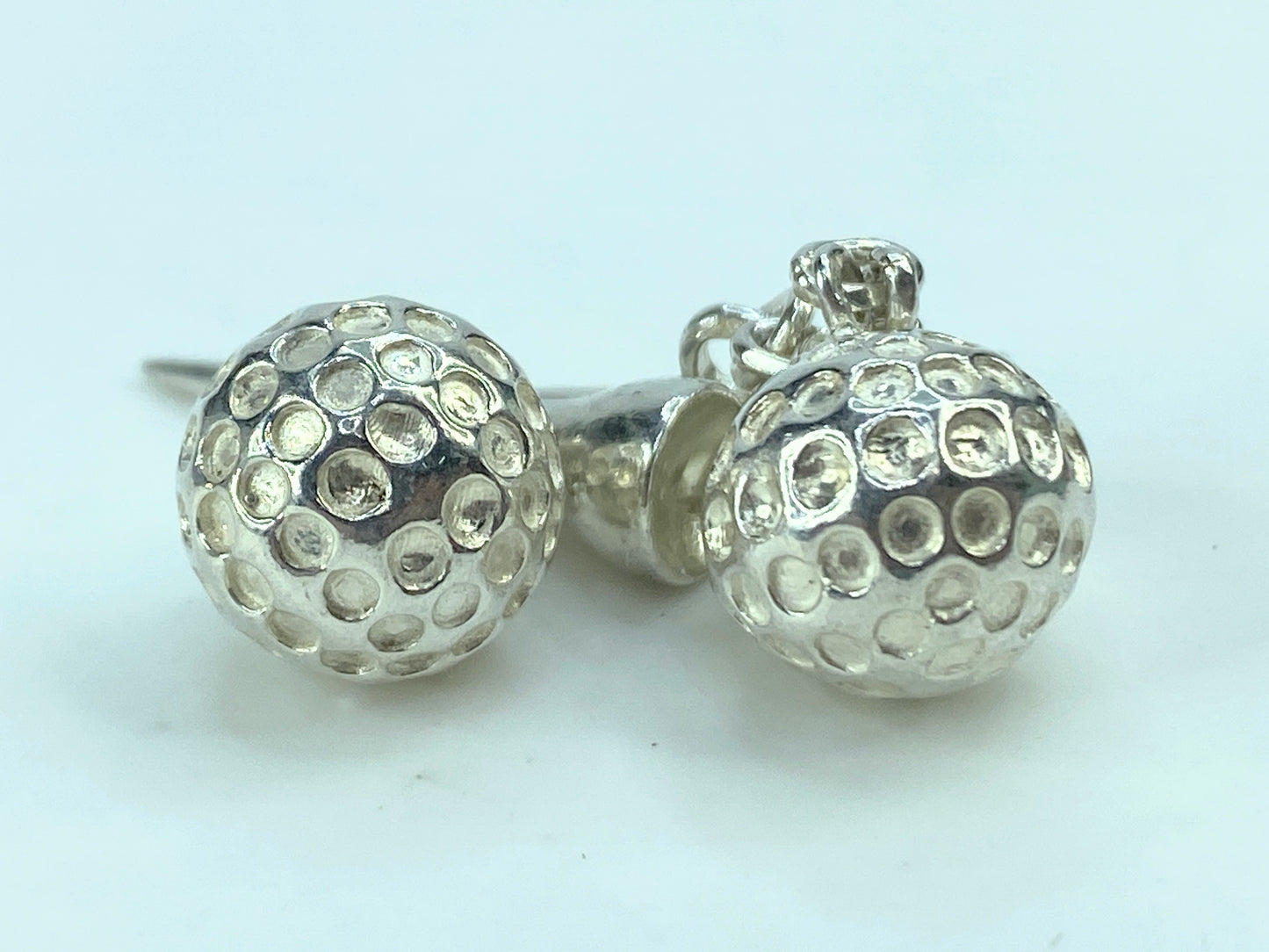 Tiffany & Co Estate Golf Ball Cufflinks Sterling Silver 16.2g JR683