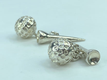 Tiffany & Co Estate Golf Ball Cufflinks Sterling Silver 16.2g JR683