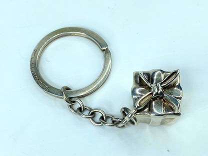 Vintage sterling silver Tiffany and Co gift present keychain key chain SS113