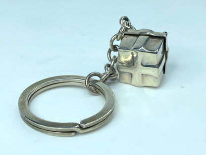 Vintage sterling silver Tiffany and Co gift present keychain key chain SS113