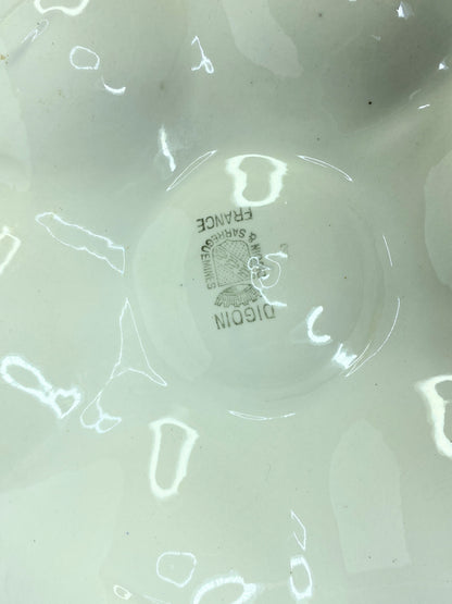 French Digoin & Sarreguemines Majolica Oyster Plate, Circa 1920 A524