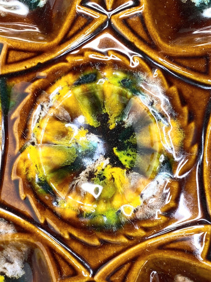 St Jean near Quimper Oyster Platter Server French Faience 1960 10" A526